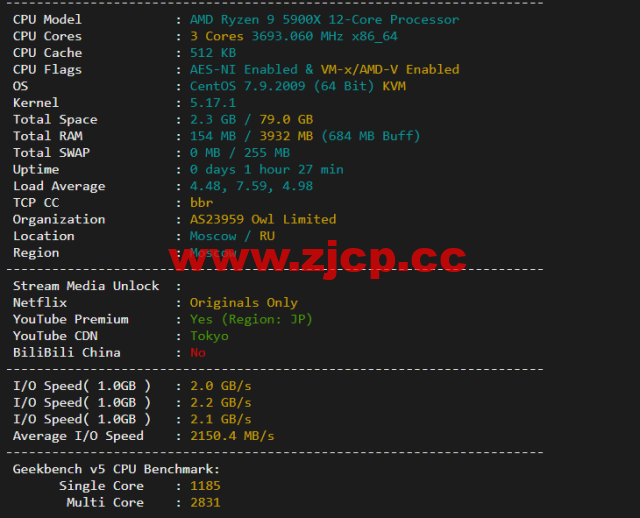 Virmach：日本机房，AMD Ryzen+NVMe高性能系列VPS，简单测评插图1