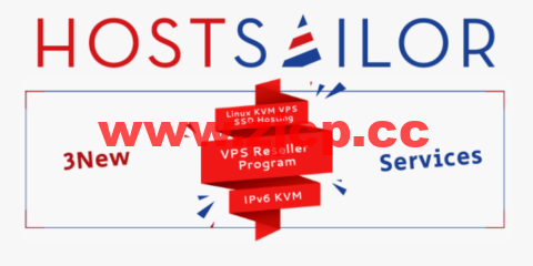 HostSailor：新上美国VPS/荷兰IPv6系列VPS，多IP分销VPS，可自己开VPS，月付$1.99起插图