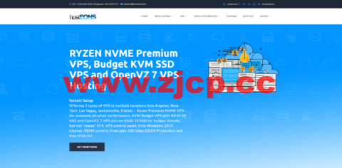 Hosteons：美国G口大带宽KVM VPS，双倍流量+双倍硬盘，OpenVZ不限流量VPS五折优惠，年付$13.5起插图