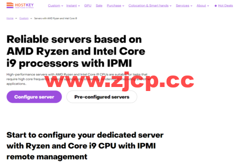HOSTKEY ：俄罗斯、荷兰AMD Ryzen 9 GPU显卡服务器/RTX A5000 / A4000 GPU 服务器限时优惠，最高20% 折扣，可免费试用插图