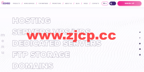 zomro：荷兰VPS，6折促销，1核/1G内存/20GSSD/不限流量/250M带宽，€3/月起，可选windows插图