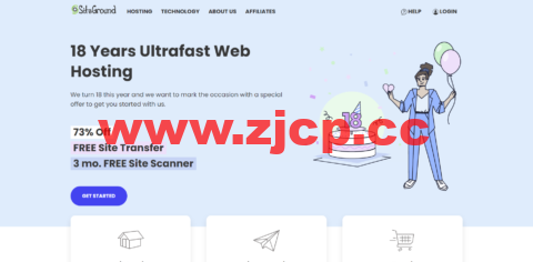 SiteGround：WordPress官方推荐的建站主机，享高达73%折扣，$3.99 /月起，30天退款保证/每日备份/免费CDN插图