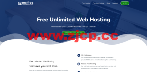 CpanelFree：印度cPanel免费虚拟主机，无限空间/无限流量/10个数据库/1个FTP帐户/免费SSL证书插图