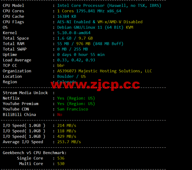 VmShell：圣何塞10Gbps全媒体服务器，29.99USD/年付(真实支持美区HULU)，支持新购三日内无条件退款，简单测评插图1