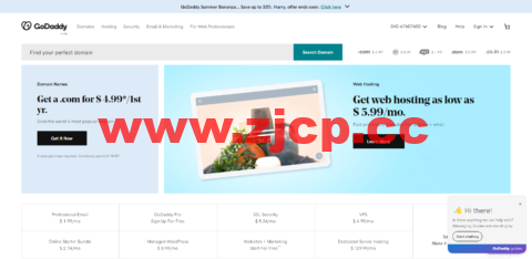 #2022年6月#GoDaddy：最新优惠码， 域名优惠码/主机优惠码，域名注册低至$0.99/首年插图
