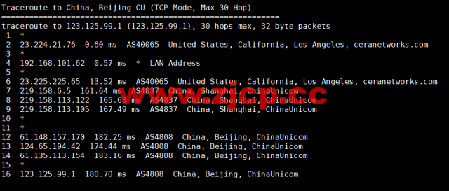 萝卜数据：美国cera大宽带云服务器，去程電信163，回程聯通4837，月付$4.7起，原生ip，解锁tiktok，附简单测评插图19
