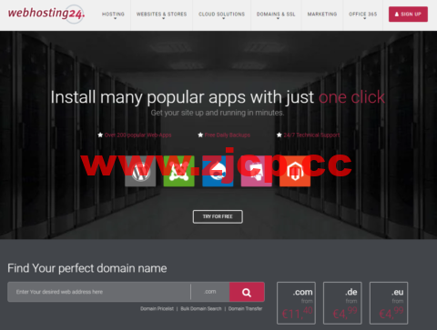 Webhosting24：1核@AMD Ryzen 3900/512MB内存/7GB NVMe硬盘/250GB流量/1Gbps带宽，€15/年起，可选日本东京/新加坡机房插图