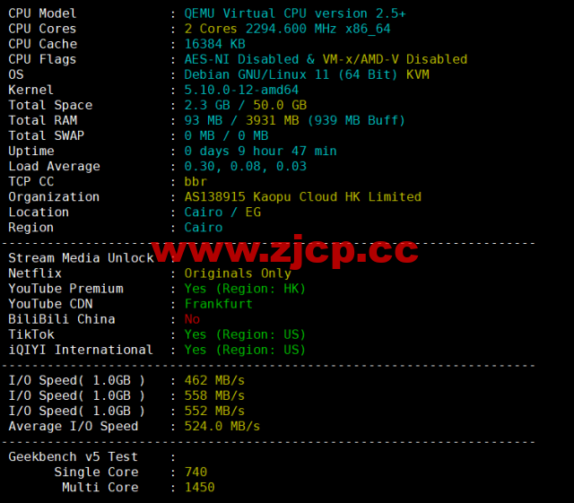 lightnode：埃及开罗机房VPS，1核/2G内存/50G硬盘/1000GB流量，月付$17.71起，简单测评插图1