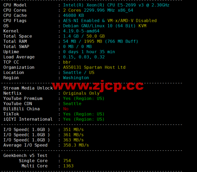 CMIVPS：美国VPS，AS4837线路，1核/2G内存/30GB NVMe/2TB流量/1Gbps带宽，月付$6.12，半年付$32.4，解锁美区tiktok，简单测评插图1