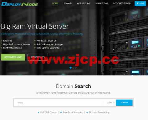 DeployNode：美国vps，1核/1GB内存/15GB SSD硬盘/1TB流量/1Gbps带宽，$2.99/月起，可选洛杉矶/芝加哥/达拉斯/纽约机房插图