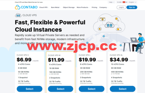 Contabo：英国vps，原生ip，4核/8G/200G SSD或50 GB NVMe/200Mbps带宽起，月付€6.99，解锁tiktok等流媒体，简单测评插图