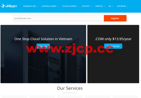 vhost：新加坡vps，1核/768MB内存/15G SSD/硬盘/不限流量/100Mbps带宽，$4.00/半年插图