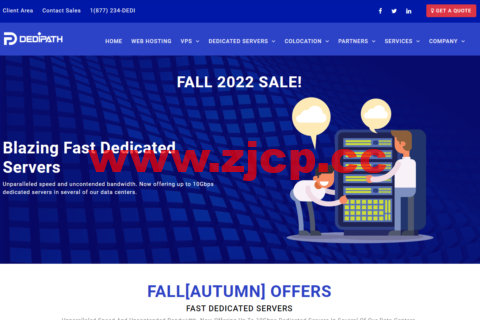 #秋季促销#DediPath：全场VPS/HybridServers主机6.5折，$3.5/月起，E31240v2独立服务器，$39/月起插图