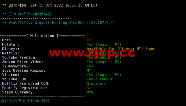 VPS Malaysia：马来西亚VPS，三网直连，1核/1G内存/25G SSD/2TB流量/100Mbps带宽，$7/月起，原生ip，解锁netflix、tiktok，简单测评插图2