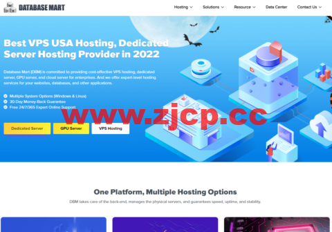 Database Mart: 美国VPS/GPU独服，双十一$1.99/月起，3折优惠，不限流/200Mbps插图