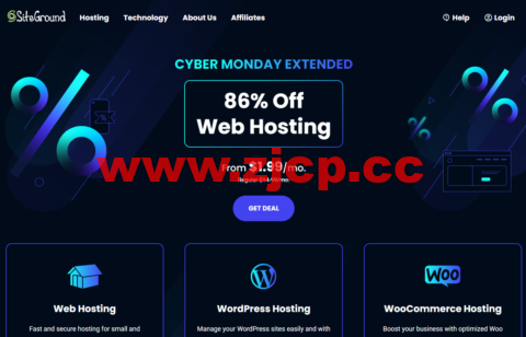 #Cyber Monday#SiteGround：WordPress外贸主机，最高86%优惠，月付低至1.99美元起插图