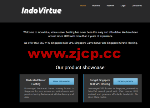 IndoVirtue：美国VPS，$5/月起，新加坡10Gbps带宽VPS，$7/月起，支持PayPal插图