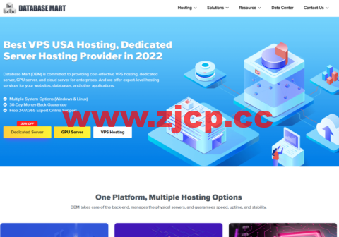 Database Mart：美国中配VPS/独服新年５折优惠，独立IPV4，高带宽不限流插图