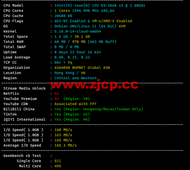 莱卡云：香港CN2 GIA线路vps，1核/1G内存/20GB硬盘/不限流量/3Mbps-30Mbps，28元/月起，附简单测评插图1