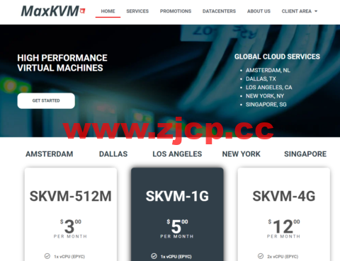 MaxKVM： 1核独享/1GB内存/30GB NVMe/1TB流量/10Gbps带宽，$37.21/2年，新加坡/洛杉矶等机房可选插图