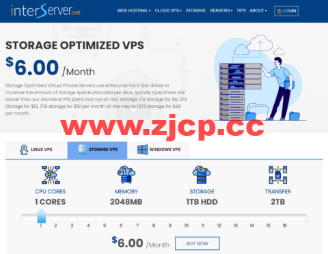 InterServer：美国Linux KVM VPS/Windows VPS和大硬盘存储VPS全线五折优惠，可选新泽西和洛杉矶，月付3美元起插图