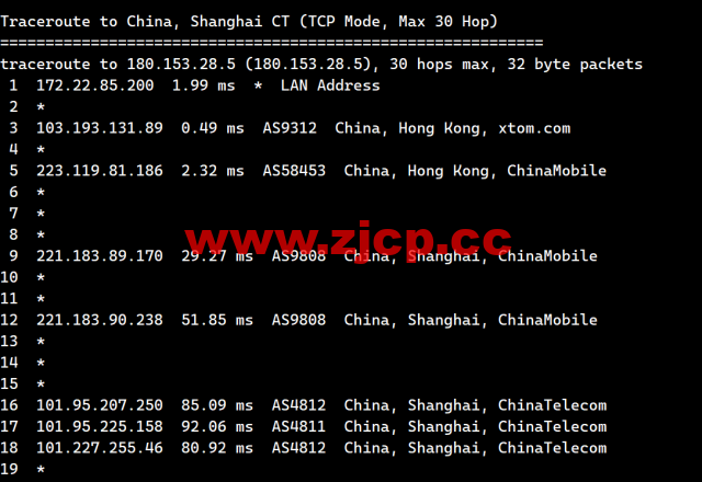 搬瓦工：中国香港HK85机房路由恢复至CMI线路直连，附最新路由测试插图5