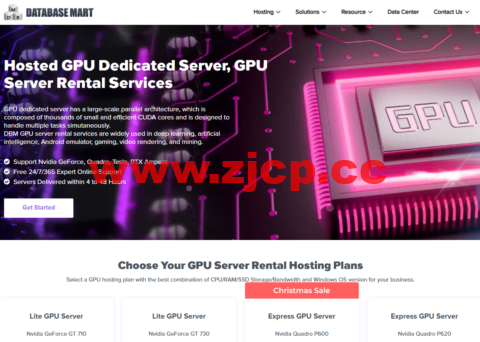 Database Mart：美国高端显卡服务器，8折优惠，可选GPU V100/A40/RTX 3060 Ti/A6000，不限流量，$146.30/月起插图