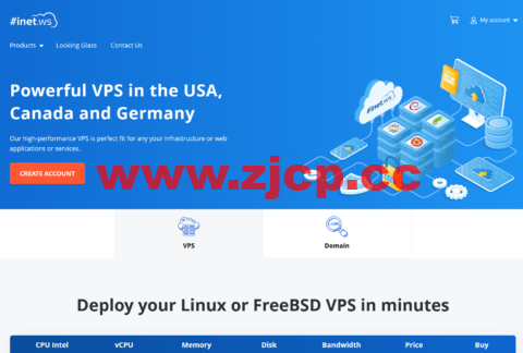 inetWS：美国便宜vps，1核/2GB/30G SSD/100M不限流量，$2/月，可选西雅图/凤凰城/芝加哥等7机房插图