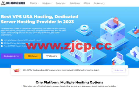 Database Mart：美国VPS/GPU服务器春季钜惠，$2.79起， 3天试用，解锁TikTok/ChatGPT，原生IP不限流插图