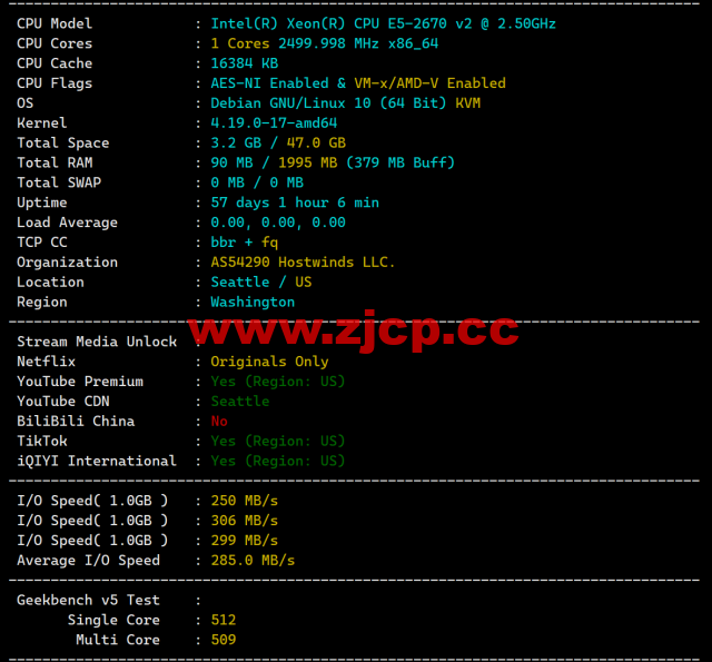 Hostwinds：西雅图机房vps月付4.99美元起，云服务器$0.006931/时起，支持支付宝，解锁chatgpt/tiktok，简单测评插图1