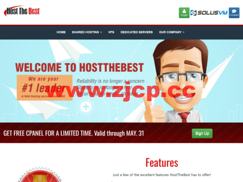 HostTheBest：洛杉矶机房vps，4核/1GB/30G SSD/1Gbps不限流量，$2.5/月插图