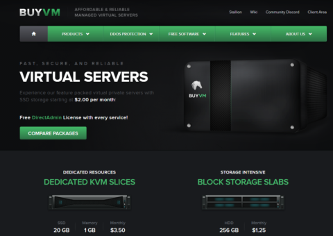 #补货#BuyVM：AMD高性能/超便宜块存储/1Gbps带宽不限流量vps，3.5加元/月起，可加购存储(磁盘空间)插图