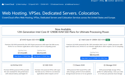 CrownCloud：洛杉矶机房AMD Ryzen7950X高性能系列vps，$35/年起，1TB大硬盘VPS年付$30起插图