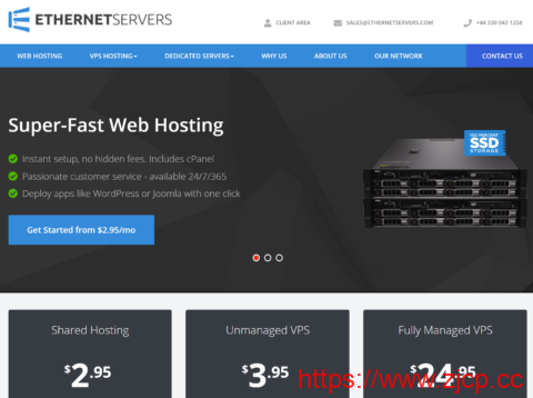 EtherNetservers：1核/1GB/40G SSD/1TB@10Gbps带宽，$14.95/年起，可选洛杉矶/迈阿密/新泽西机房插图