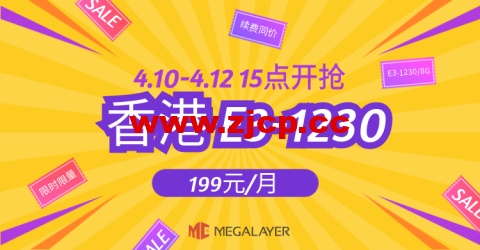 Megalayer：香港E3-1230限时限量秒杀199元/月，香港独立服务器399元/月起，美国家宽VPS80元/月插图