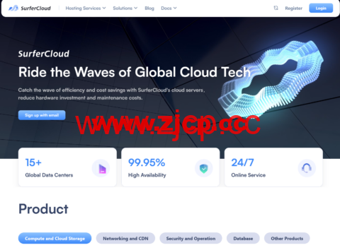SurferCloud：新注册送$50账户余额，$4/月起，可按小时付费，15个全球机房可选，适合游戏出海，跨境电商插图