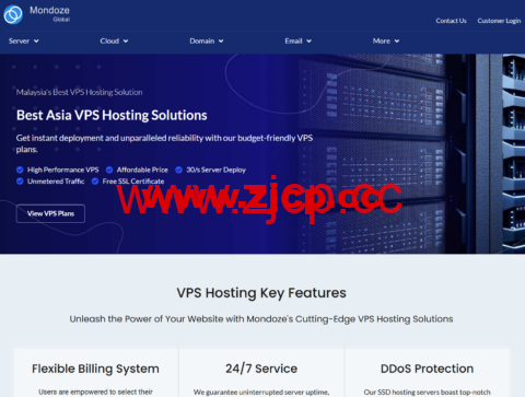 Mondoze：马来西亚vps，66折优惠，2核/2GB/60GB SSD/不限流量@100Mbps带宽，$8.33/月，可选住宅IP/原生IP/双ISP，解锁TikTok插图