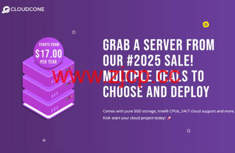CloudCone：洛杉矶MC机房，2核/1GB/14G SSD/3TB@1Gbps带宽，$17/年插图