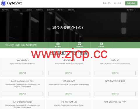 ByteVirt：洛杉矶vps，1核/1GB/20GB SSD/1TB@500Mbps，$4/月，AS9929线路插图