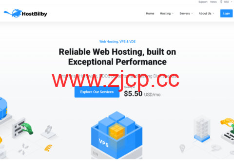 HostBilby：斯波坎机房vps，1核/4GB/20GB SSD/5TB@5Gbps带宽，$2.75/月插图