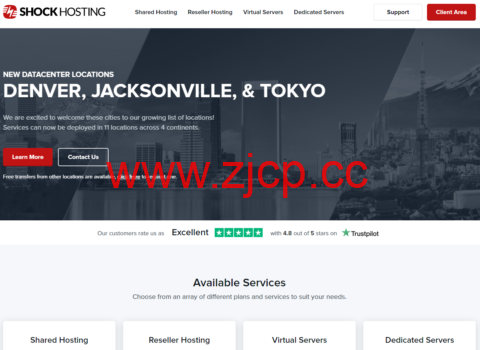 ShockHosting：便宜VPS，1核/2GB内存/30GB SSD/2TB流量/1Gbps带宽，$4.99/月起，可选美国/欧洲/澳大利亚/日本/新加坡等11个机房插图