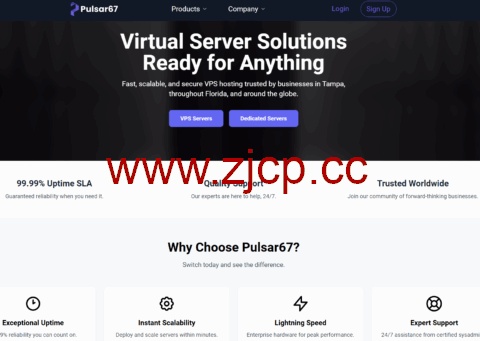 Pulsar67：坦帕vps，1核/1GB/10GB/5TB@1Gbps带宽，$1/月插图