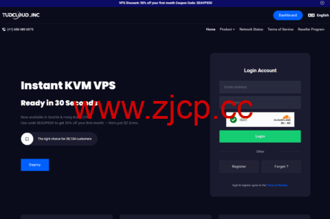 Tudcloud：香港CN2 VPS，八折，1核/1GB/10GB SSD/3M不限流量，$4/月起插图