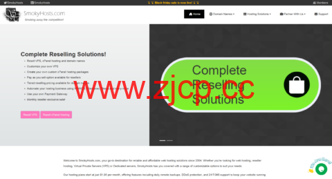 SmokyHosts：美国vps，1核/1GB/10G SSD/800GB@1Gbps，$12.95/年，可选纽约/洛杉矶机房插图
