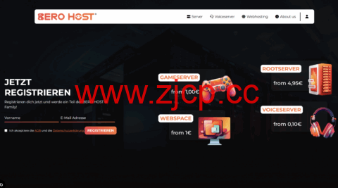 BeroHost：德国vps，1核AMD EPYC&Ryzen/2GB/20GB NVMe/1Gbps不限流量，€12/年插图