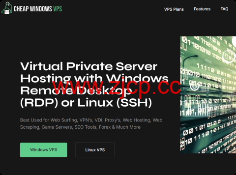 #补货#VPSHostingService：Windows VPS，3核/8GB/75GB NVME/不限流量/1Gbps带宽，$88/年，多机房可选插图