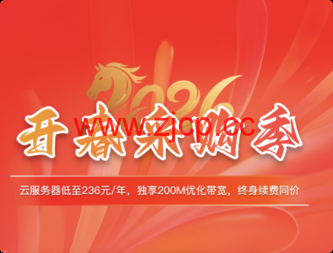 华纳云开春采购：香港 200Mbps 大带宽云服务器低至 236 元 / 年，美国 CN2 4H8G 季付仅 396 元插图
